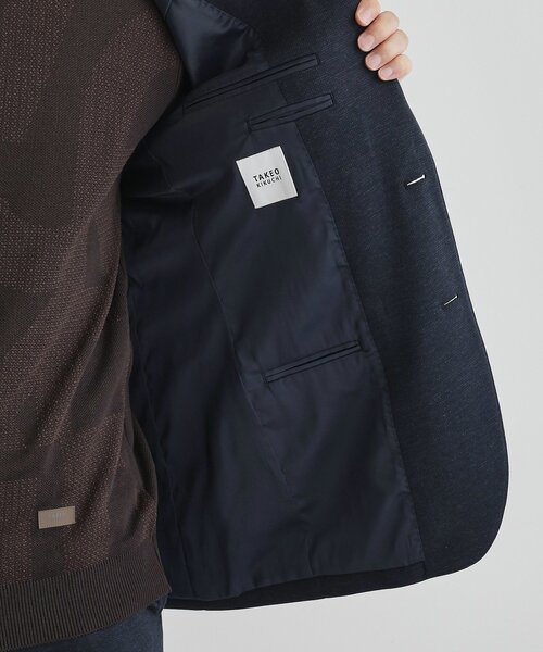 TAKEO KIKUCHI（タケオキクチ）の「【None Of Stress】アクティブジャージ 千鳥 ジャケット（テーラードジャケット・メンズ・ブラウン系その他4/ブラック系3/ネイビー系3・02/03/04）」の13枚目の写真