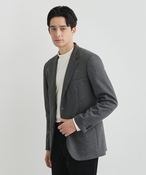 TAKEO KIKUCHI（タケオキクチ）の「【None Of Stress】アクティブジャージ 千鳥 ジャケット（テーラードジャケット・メンズ・ブラウン系その他4/ブラック系3/ネイビー系3・02/03/04）」の19枚目の写真