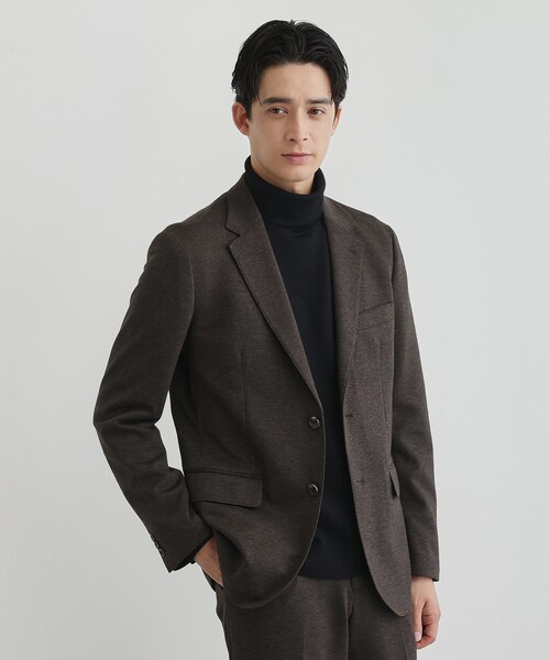 TAKEO KIKUCHI（タケオキクチ）の「【None Of Stress】アクティブジャージ 千鳥 ジャケット（テーラードジャケット・メンズ・ブラウン系その他4/ブラック系3/ネイビー系3・02/03/04）」の22枚目の写真