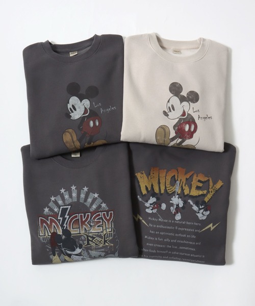 セール】2025AW Disney/ディズニー オーバーサイズ 裏起毛 ミッキー
