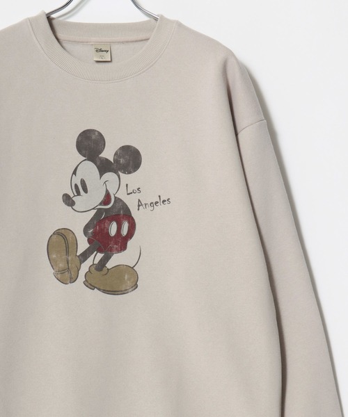 Disney(ディズニー)の「Disney/ディズニー オーバーサイズ 裏起毛 ミッキー ピグメント風 ヴィンテージライク プリントスウェットトレーナー レディース メンズ(スウェット・レディース・ブラック系その他/スミクロ/グレイッシュベージュ/ブラック系その他2・M/LL/L)」の20枚目の写真