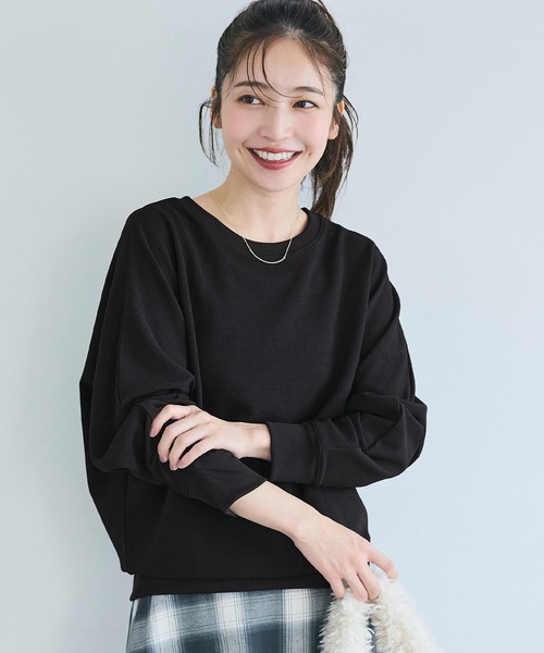 MANAOLA トップス コカ coca エンボスドルマントップス （Gray） -ファッション