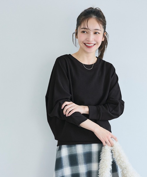 エンボスドルマントップス（Tシャツ/カットソー）｜coca（coca