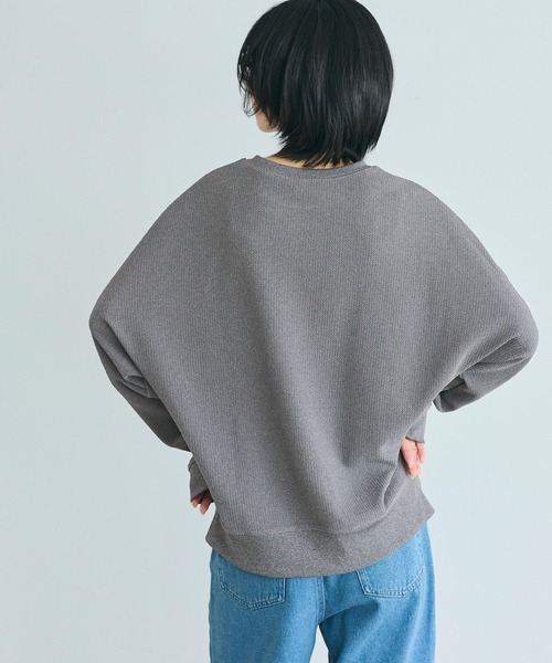 coca(coca)(コカ)の「エンボスドルマントップス(Tシャツ/カットソー・レディース・グレー/ブラック・S/L/M)」の14枚目の写真
