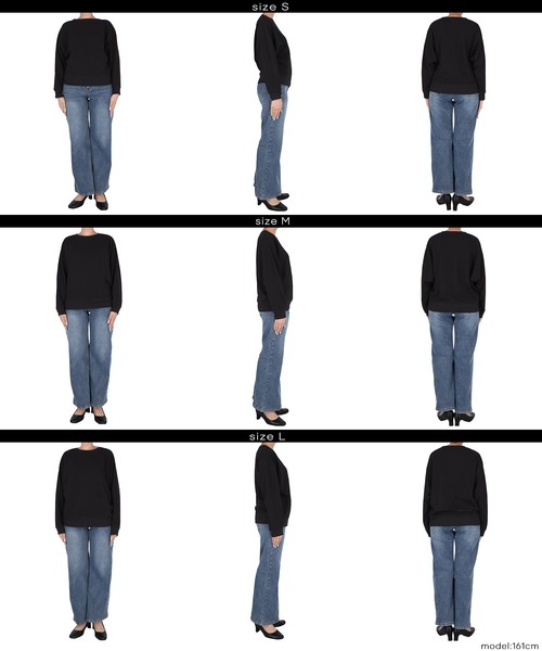 coca(coca)(コカ)の「エンボスドルマントップス(Tシャツ/カットソー・レディース・グレー/ブラック・S/L/M)」の15枚目の写真