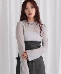 mysty woman | プチハイネックシアーカットソー 581995(Tシャツ/カットソー)