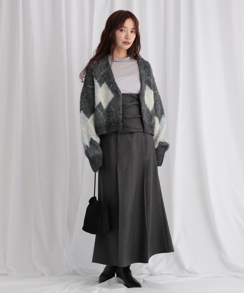 mysty woman（ミスティウーマン）の「プチハイネックシアーカットソー 581995（Tシャツ/カットソー・レディース・グレー/ブラック/ホワイト系その他・FREE）」の16枚目の写真