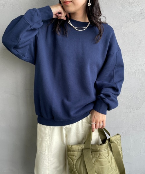 meyさま MEYAME/メヤメ] SWITCHING PATTERN クルーネックスウェット