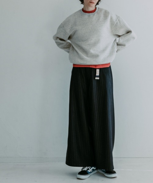 MEYAME/メヤメ] SWITCHING PATTERN クルーネックスウェット