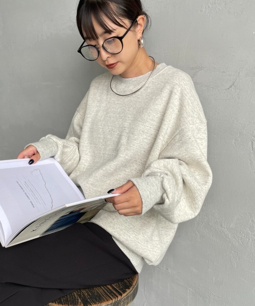 MEYAME/メヤメ] SWITCHING PATTERN クルーネックスウェット