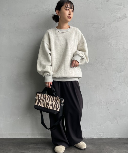 MEYAME/メヤメ] SWITCHING PATTERN クルーネックスウェット