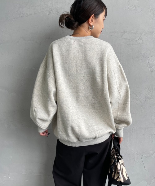 MEYAME/メヤメ] SWITCHING PATTERN クルーネックスウェット