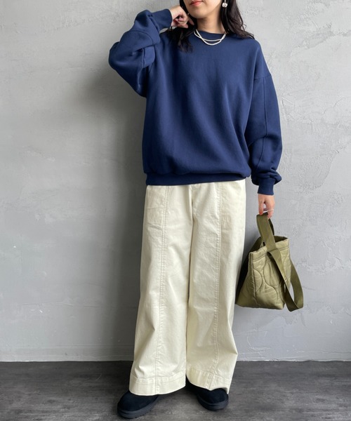 MEYAME/メヤメ] SWITCHING PATTERN クルーネックスウェット