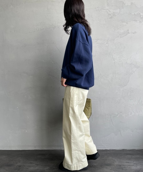 MEYAME/メヤメ] SWITCHING PATTERN クルーネックスウェット