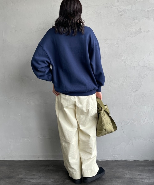 meg様 MEYAME/メヤメ] SWITCHING PATTERN クルーネックスウェット