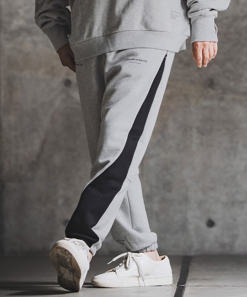 GLIMCLAP(グリムクラップ)の「mp14142-Point Graphic Sweat pants スウェットパンツ(192-059-gla-cf)(スウェットパンツ・メンズ・ブラック/オフホワイト/ミックスグレー/ホワイト系その他/ブラック系その他/グレー系その他・S/M/L)」の6枚目の写真