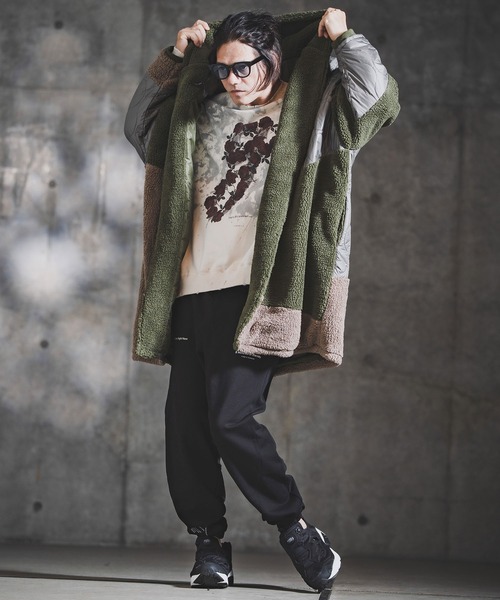 GLIMCLAP(グリムクラップ)の「mp14142-Point Graphic Sweat pants スウェットパンツ(192-059-gla-cf)(スウェットパンツ・メンズ・ブラック/オフホワイト/ミックスグレー/ホワイト系その他/ブラック系その他/グレー系その他・S/M/L)」の8枚目の写真