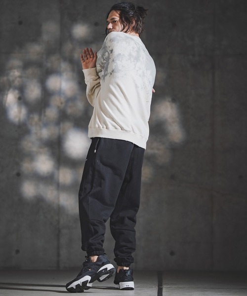 GLIMCLAP(グリムクラップ)の「mp14142-Point Graphic Sweat pants スウェットパンツ(192-059-gla-cf)(スウェットパンツ・メンズ・ブラック/オフホワイト/ミックスグレー/ホワイト系その他/ブラック系その他/グレー系その他・S/M/L)」の9枚目の写真