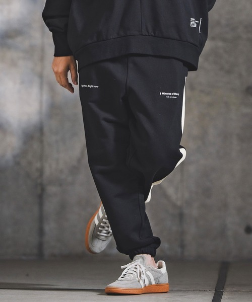 GLIMCLAP(グリムクラップ)の「mp14142-Point Graphic Sweat pants スウェットパンツ(192-059-gla-cf)(スウェットパンツ・メンズ・ブラック/オフホワイト/ミックスグレー/ホワイト系その他/ブラック系その他/グレー系その他・S/M/L)」の10枚目の写真