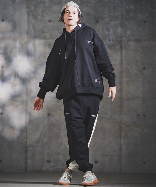 GLIMCLAP(グリムクラップ)の「mp14142-Point Graphic Sweat pants スウェットパンツ(192-059-gla-cf)(スウェットパンツ・メンズ・ブラック/オフホワイト/ミックスグレー/ホワイト系その他/ブラック系その他/グレー系その他・S/M/L)」の11枚目の写真