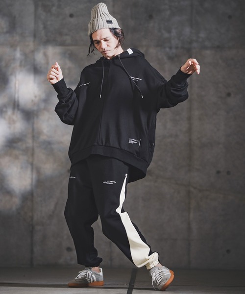 GLIMCLAP(グリムクラップ)の「mp14142-Point Graphic Sweat pants スウェットパンツ(192-059-gla-cf)(スウェットパンツ・メンズ・ブラック/オフホワイト/ミックスグレー/ホワイト系その他/ブラック系その他/グレー系その他・S/M/L)」の12枚目の写真