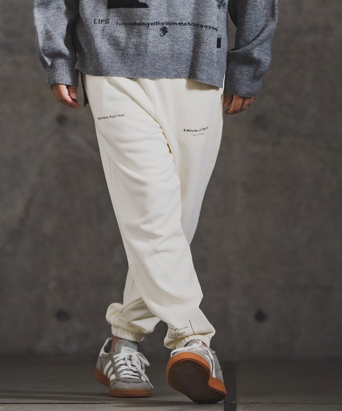 GLIMCLAP(グリムクラップ)の「mp14142-Point Graphic Sweat pants スウェットパンツ(192-059-gla-cf)(スウェットパンツ・メンズ・ブラック/オフホワイト/ミックスグレー/ホワイト系その他/ブラック系その他/グレー系その他・S/M/L)」の13枚目の写真