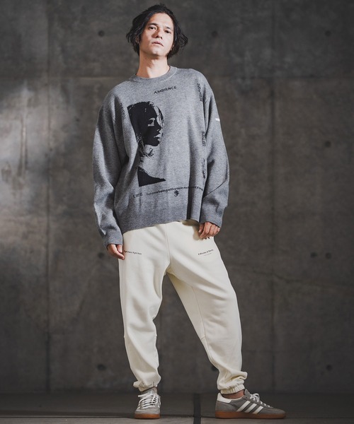GLIMCLAP(グリムクラップ)の「mp14142-Point Graphic Sweat pants スウェットパンツ(192-059-gla-cf)(スウェットパンツ・メンズ・ブラック/オフホワイト/ミックスグレー/ホワイト系その他/ブラック系その他/グレー系その他・S/M/L)」の14枚目の写真