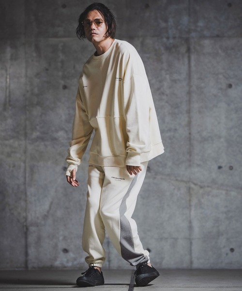 GLIMCLAP(グリムクラップ)の「mp14142-Point Graphic Sweat pants スウェットパンツ(192-059-gla-cf)(スウェットパンツ・メンズ・ブラック/オフホワイト/ミックスグレー/ホワイト系その他/ブラック系その他/グレー系その他・S/M/L)」の18枚目の写真