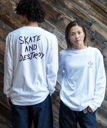 GONZ DESTROY L/S T-SHIRTS/THRASHER スラッシャー長袖 Tシャツ ロンTマーク ゴンザレス コラボ ストリート スケート