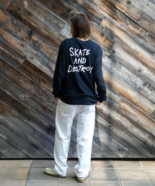 THRASHER(スラッシャー)の「GONZ DESTROY L/S T-SHIRTS/THRASHER スラッシャー長袖 Tシャツ ロンTマーク ゴンザレス コラボ ストリート スケート(Tシャツ/カットソー・メンズ・ブラック/ホワイト・MEDIUM/LARGE/X-LARGE/SMALL)」の21枚目の写真