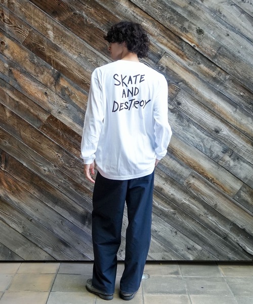 THRASHER(スラッシャー)の「GONZ DESTROY L/S T-SHIRTS/THRASHER スラッシャー長袖 Tシャツ ロンTマーク ゴンザレス コラボ ストリート スケート(Tシャツ/カットソー・メンズ・ブラック/ホワイト・MEDIUM/LARGE/X-LARGE/SMALL)」の15枚目の写真