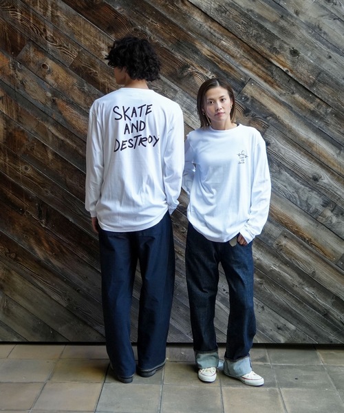 THRASHER(スラッシャー)の「GONZ DESTROY L/S T-SHIRTS/THRASHER スラッシャー長袖 Tシャツ ロンTマーク ゴンザレス コラボ ストリート スケート(Tシャツ/カットソー・メンズ・ブラック/ホワイト・MEDIUM/LARGE/X-LARGE/SMALL)」の13枚目の写真