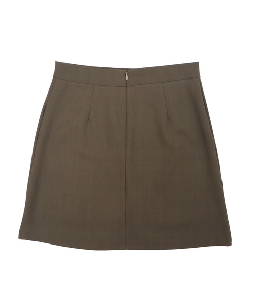 HEILIS（ヘイリス）の「台形ミニスカート(インパン付き) / スコート ブラウン ブラック ミニスカート タイトスカート 秋服 冬服 春服 トラッド 韓国 シティガール ガーリー ノームコア スカパン（スカート・レディース・ブラウン/ブラック・FREE）」の12枚目の写真
