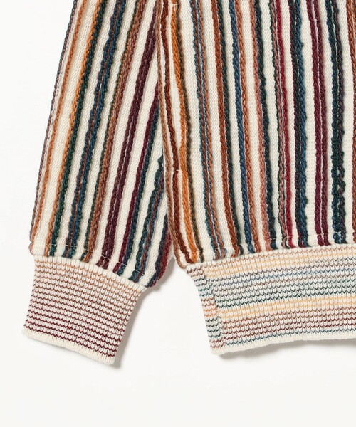 COOHEM / KASURI MULTI STRIPE KNIT CARDIGAN カーディガン