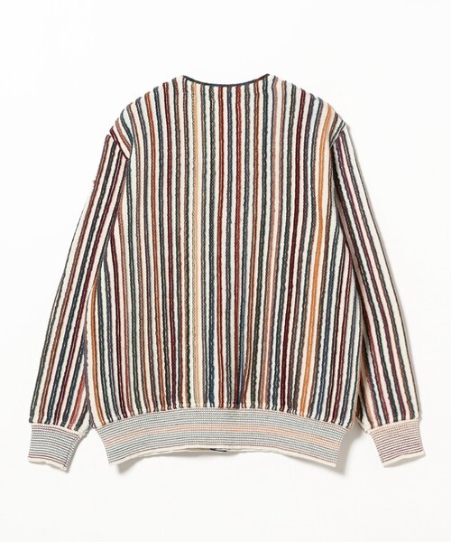 COOHEM / KASURI MULTI STRIPE KNIT CARDIGAN カーディガン