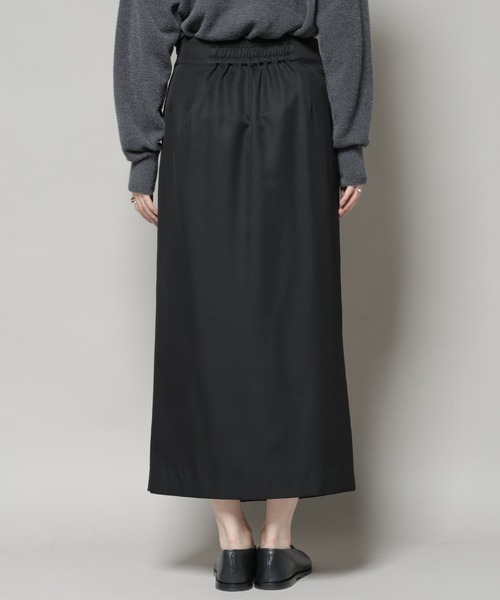NANO universe（ナノユニバース）の「【撥水加工】ラップ風スカート（スカート・レディース・グレー/ブラック/ブラウン・FREE）」の21枚目の写真