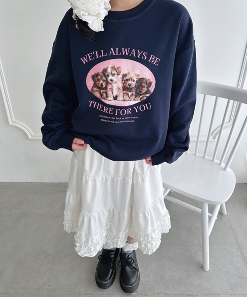 Loueme（ルエム）の「裾フリルティアードミディスカート（スカート・レディース・ネイビー/グレー/アイボリー/ブラック・FREE）」の10枚目の写真