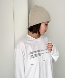 CANAL JEAN | El mar　リブニットビーニー(ニットキャップ/ビーニー)