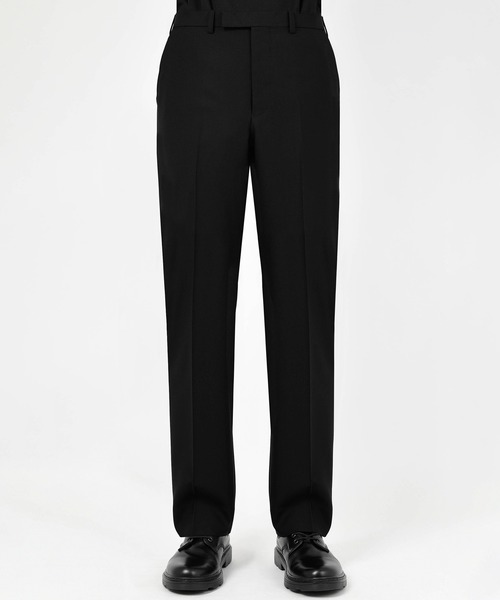 LAD MUSICIAN（ラッドミュージシャン）の「WOOL GABARDINE STRAIGHT SLACKS（スラックス・メンズ・ブラック・42/44/46）」の2枚目の写真