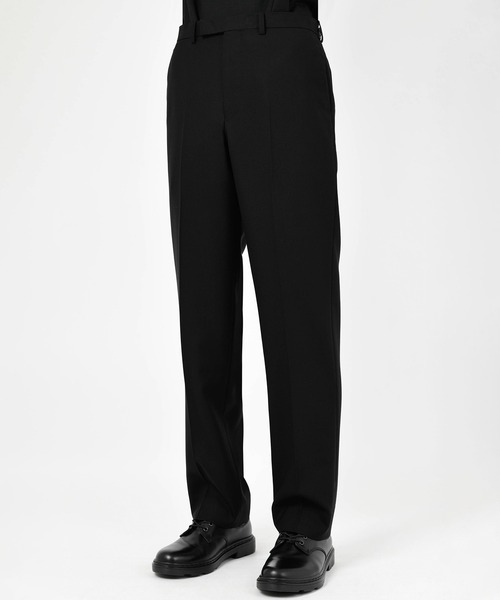 LAD MUSICIAN（ラッドミュージシャン）の「WOOL GABARDINE STRAIGHT SLACKS（スラックス・メンズ・ブラック・42/44/46）」の3枚目の写真