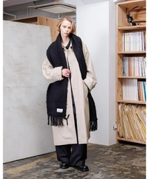 VOAAOV(ヴォアーブ)の【VOAAOV】 FULLERS TEASEL BRUSHED KNIT SCARF(マフラー)