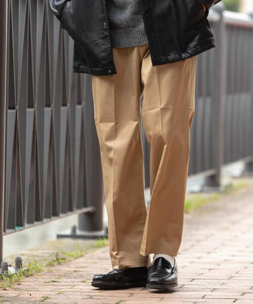 URBAN RESEARCH ROSSO MEN(アーバンリサーチロッソメン)の「『XLサイズあり』ストレッチチノ1タックワイドスラックス(その他パンツ・メンズ・ベージュ/グレー/ブラック・X-LARGE/LARGE/MEDIUM)」の3枚目の写真