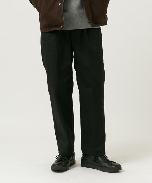 セール】『XLサイズあり』ストレッチチノ1タックワイドスラックス
