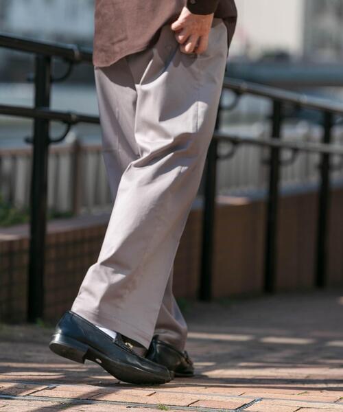 URBAN RESEARCH ROSSO MEN(アーバンリサーチロッソメン)の「『XLサイズあり』ストレッチチノ1タックワイドスラックス(その他パンツ・メンズ・ベージュ/グレー/ブラック・X-LARGE/LARGE/MEDIUM)」の21枚目の写真