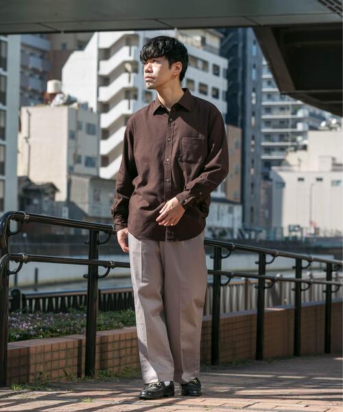 URBAN RESEARCH ROSSO MEN(アーバンリサーチロッソメン)の「『XLサイズあり』ストレッチチノ1タックワイドスラックス(その他パンツ・メンズ・ベージュ/グレー/ブラック・X-LARGE/LARGE/MEDIUM)」の22枚目の写真