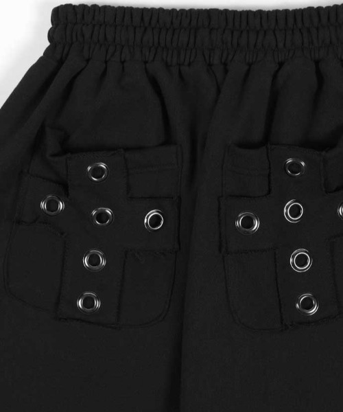 FANCY CLUB(ファンシークラブ)の「A'GEM/9 × .kom 『FANCY CLUB/ファンシークラブ』 KEYCHAIN EYELET SWEATPANTS/キーチェーン アイレット スウェットパンツ(スウェットパンツ・レディース・ブラック/ライトグレー・FREE)」の22枚目の写真