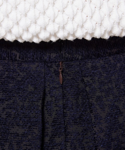 Sov.（ソブ）の「クリスタルモールジャガードスカート（スカート・レディース・ネイビー・38/36）」の9枚目の写真