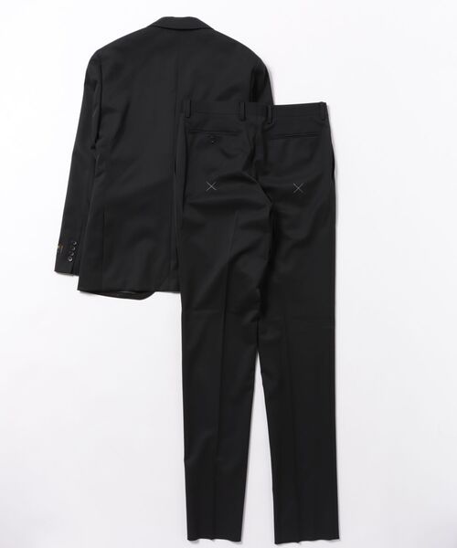 m.f.editorial(エムエフエディトリアル)の「【ウールナイロン ストレッチ】m.f.エディトリアル メンズ 2ボタン 2ピース ビジネス セットアップ スーツ 黒(スーツセット・メンズ・ブラック・LARGE/S/MEDIUM)」の13枚目の写真