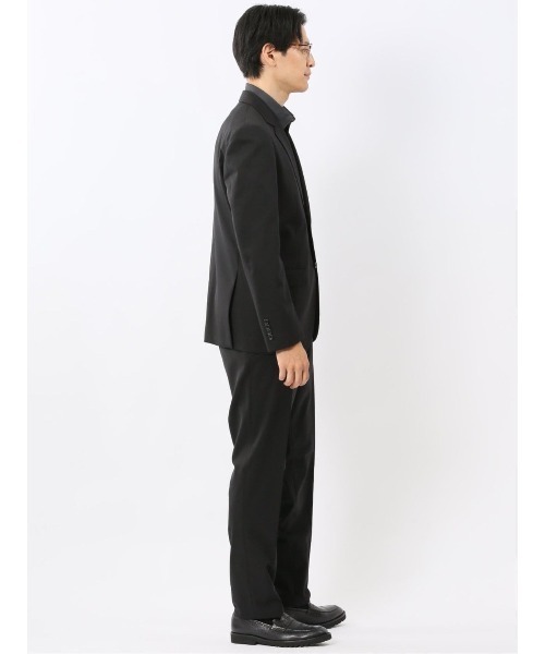 m.f.editorial(エムエフエディトリアル)の「【ウールナイロン ストレッチ】m.f.エディトリアル メンズ 2ボタン 2ピース ビジネス セットアップ スーツ 黒(スーツセット・メンズ・ブラック・LARGE/S/MEDIUM)」の12枚目の写真