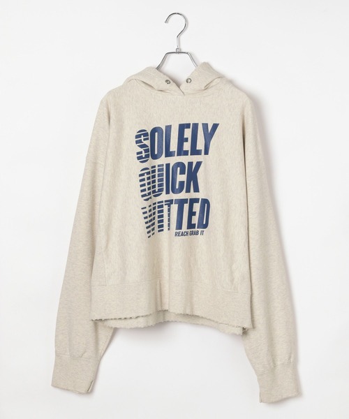 BAYFLOW（ベイフロー）の「【EF(エフ)】裏毛フーディー（WOMEN）（パーカー・レディース・ライトグレー/ナチュラル・FREE）」の8枚目の写真